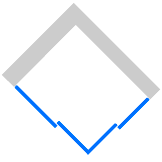 Dveře posuvné - rohový vstup