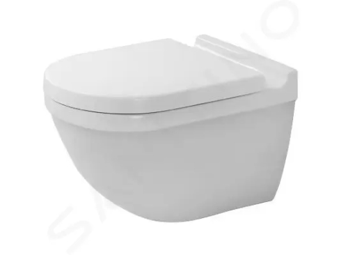 Duravit Starck 3 Závěsné WC se sedátkem SoftClose, Rimless, s WonderGliss, bílá, 45270900A11