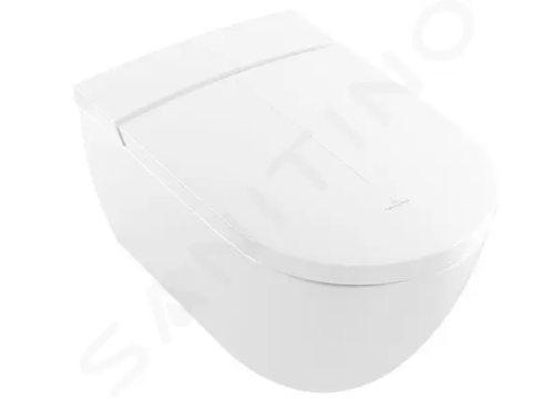 Villeroy & Boch ViClean Závěsné WC s bidetovým sedátkem, Directflush, s CeramicPlus, alpská bílá, V0E100R1