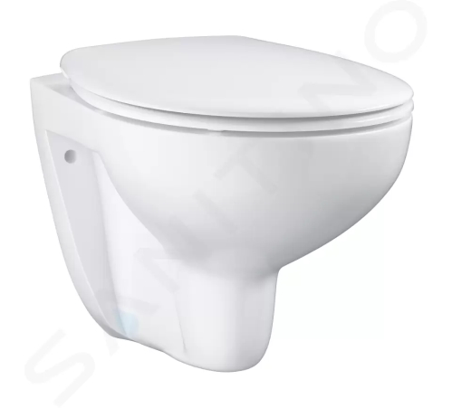 Grohe Bau Ceramic Závěsné WC se sedátkem SoftClose, rimless, alpská bílá, 39351000