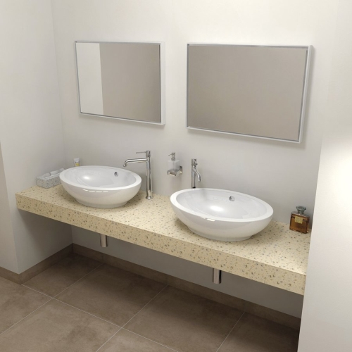 Sapho TAILOR rockstone deska 190x50 cm, provedení límce F, TR190F