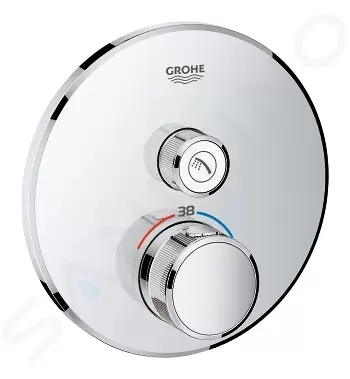 Grohe Grohtherm SmartControl Termostatická sprchová baterie pod omítku s jedním ventilem, chrom, 29118000