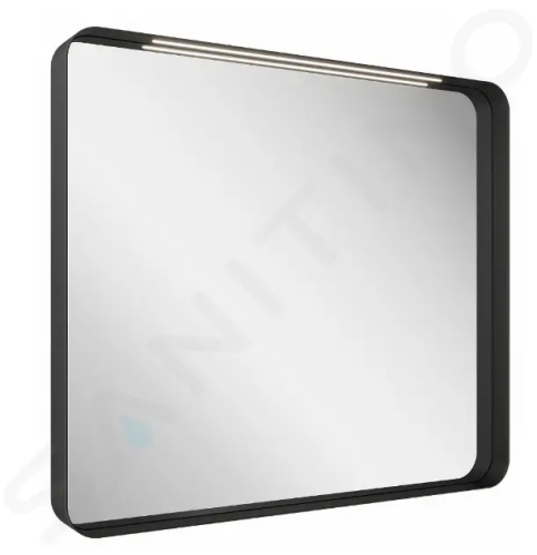 Ravak Strip Zrcadlo s LED osvětlením, 906x706 mm, černá, X000001572