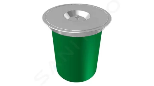 Franke KEA Vestavný odpadkový koš E12, zelená/nerez, 134.0035.042