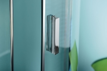 Polysan Zoom Line Čtvercový sprchový kout 100 cm, otevírací dveře, chrom / transparent, ZL1310ZL3210 (5)