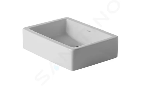 Duravit Vero Umyvadlo na desku, 500x380 mm, bez přepadu, s WonderGliss, bílá, 04555000001