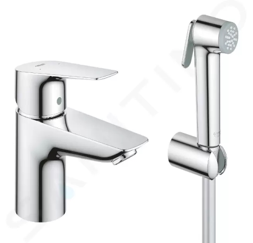 Grohe Start Edge Umyvadlová baterie s bidetovou sprškou, chrom, 23773001