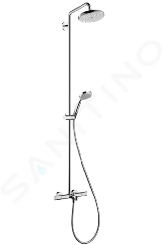 Hansgrohe Croma 220 Sprchový set Showerpipe s termostatem, 220 mm, 1 proud, chrom, 27223000