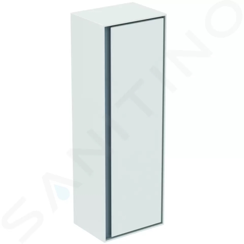 Ideal Standard Connect Air Vysoká skříňka 400x300x1200 mm, lesklá bílá/matná světle šedá, E0834KN