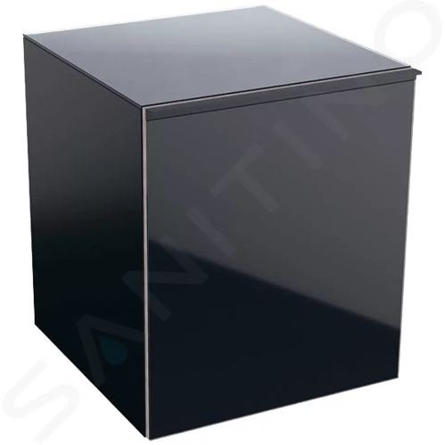 Geberit Acanto Boční skříňka 450x520 mm se zásuvkou, černá, 500.618.16.1