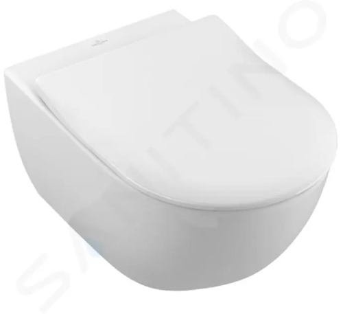 Villeroy & Boch Subway 2.0 Závěsné WC se sedátkem SoftClosing, DirectFlush, CeramicPlus, alpská bílá, 5614R2R1
