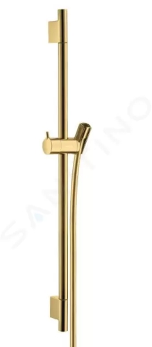 Hansgrohe Unica'S Sprchová tyč 650 mm se sprchovou hadicí, leštěný vzhled zlata, 28632990