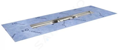 I-Drain Linear 54 Nerezový sprchový žlab, délka 600 mm, s hydroizolací, ID4M06001X1