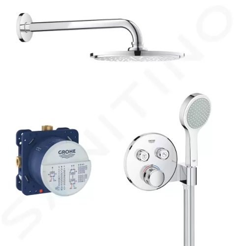 Grohe Grohtherm SmartControl Sprchový set Perfect s podomítkovým termostatem, 210 mm, chrom, 34743000