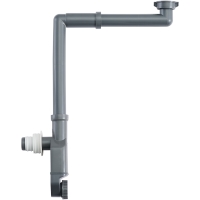 Cerano Nábytkový sifon, místošetřící, se zápachovou zátkou, 5/4", odpad 32-50 mm, šedá, CER-478165