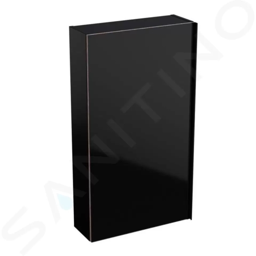 Geberit Acanto Závěsná skříňka 450x820 mm se zrcadlem uvnitř, černá, 500.639.16.1