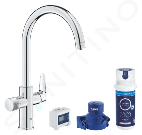 Grohe Blue Pure Set dřezové baterie StartCurve s filtrací, chrom, 30593000