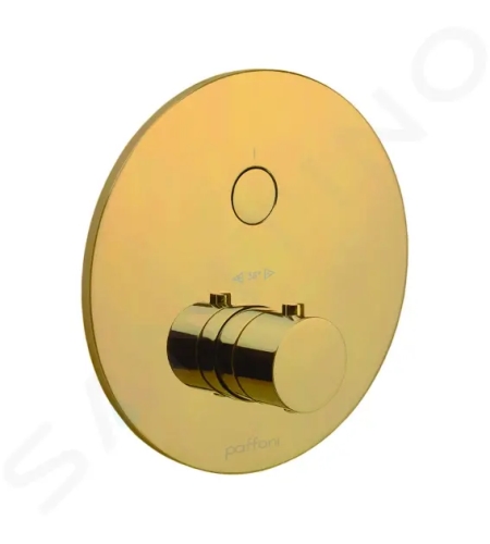 Paffoni Compact Box Termostatická sprchová baterie pod omítku, zlatá, CPT013HG