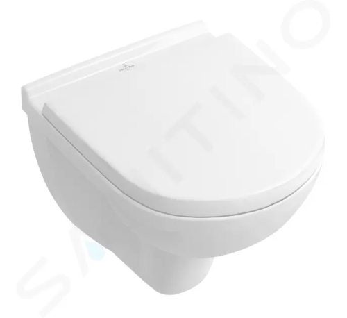 Villeroy & Boch O.novo Závěsné WC se sedátkem SoftClosing, DirectFlush, CeramicPlus, alpská bílá, 5688HRR1