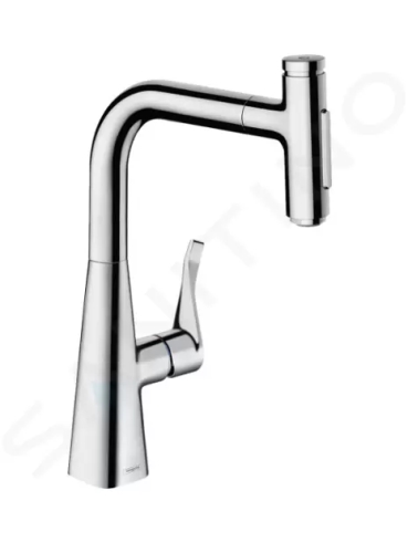 Hansgrohe M71 Dřezová baterie Metris Select s výsuvnou sprškou, chrom, 73822000