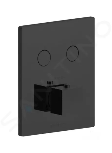 Paffoni Compact Box Termostatická baterie pod omítku, pro 2 spotřebiče, matná černá, CPT518NO
