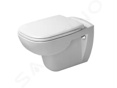 Duravit D-Code Závěsné WC se sedátkem SoftClose, bílá, 45350900A1