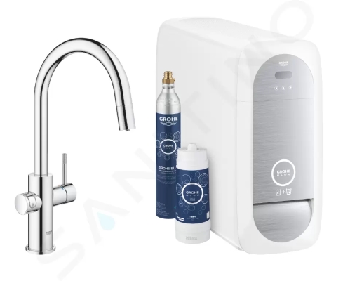 Grohe Blue Home Dřezová baterie Connected, s chladícím zařízením a filtrací, chrom, 31541000