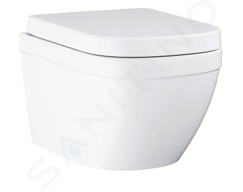 Grohe Euro Ceramic Závěsné WC se sedátkem softclose, rimless, Triple Vortex, alpská bílá, 39693000