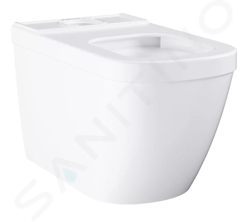 Grohe Euro Ceramic WC kombi mísa, rimless, Triple Vortex, PureGuard, alpská bílá, 3933800H
