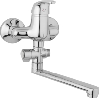 JB Sanitary Slim Vanová nástěnná baterie bytové jádro, ramínko ploché 200 mm, rozteč 100 mm, chrom, A10 32 00