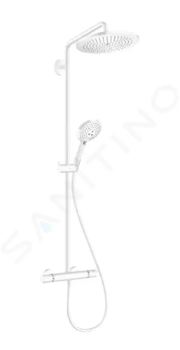 Hansgrohe Croma Select S Sprchový set Showerpipe 280 s termostatem, EcoSmart, matná bílá, 26891700