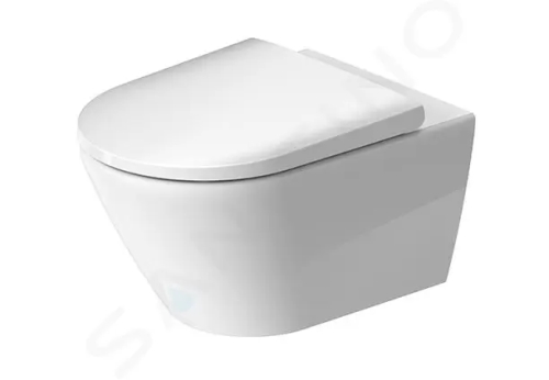 Duravit D-Neo Závěsné WC se sedátkem SoftClose, Rimless, bílá, 45770900A1