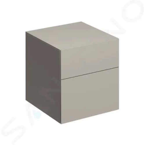 Geberit Xeno 2 Boční skříňka 450x510 mm se zásuvkami, šedobéžová, 500.504.00.1