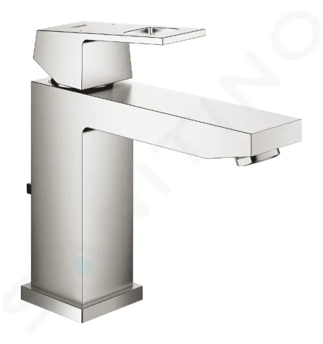 Grohe Eurocube Umyvadlová baterie s výpustí, supersteel, 23445DC0