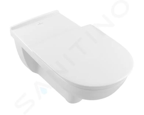 Villeroy & Boch ViCare Závěsné WC bezbariérové, zadní odpad, DirectFlush, CeramicPlus, alpská bílá, 4601R0R1