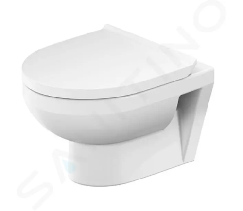 Duravit Duravit No.1 Závěsné WC se sedátkem SoftClose, Rimless, bílá, 45750900A1