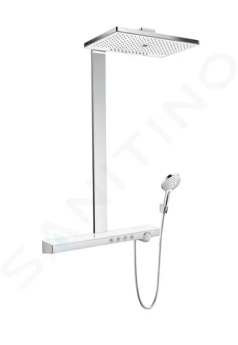 Hansgrohe Rainmaker Select Sprchový set Showerpipe 460 s termostatem, 3 proudy, bílá/chrom, 27106400
