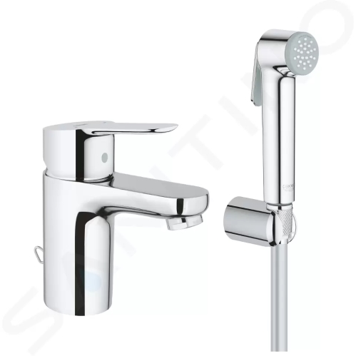 Grohe BauEdge Umyvadlová baterie s bidetovou sprškou, chrom, 23757000