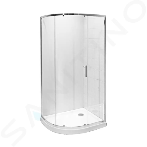 Jika Tigo Sprchový kout 780x980 mm, Jika Perla Glass, stříbrná/transparentní sklo, H2512110026681