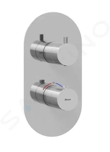 Ravak Espirit Termostatická baterie pod omítku, pro 2 spotřebiče, chrom, X070206