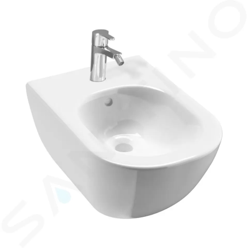 Jika Mio Závěsný bidet, s 1 otvorem pro baterii, s postranními otvory, Jika Perla, bílá, H8317121003041