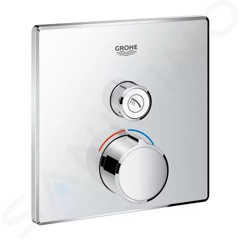 Grohe SmartControl Baterie pod omítku s 1 výstupem, chrom, 29147000