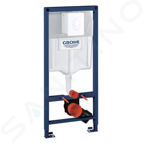 Grohe Rapid SL Předstěnový instalační prvek pro závěsné WC, nádržka GD2, ovládací tlačítko Skate Air, alpská bílá, 38764001