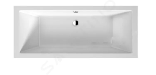 Jika Cubito Pure Vana 1800x800 mm, odpad uprostřed, bílá, H2254200000001