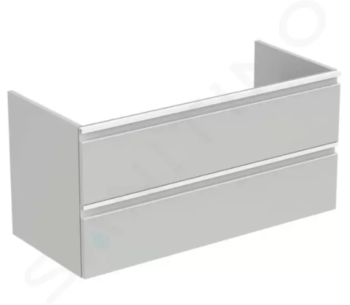 Ideal Standard Tesi - Umyvadlová skříňka 1000x440x490 mm, lesklá světle šedá, T0052PH