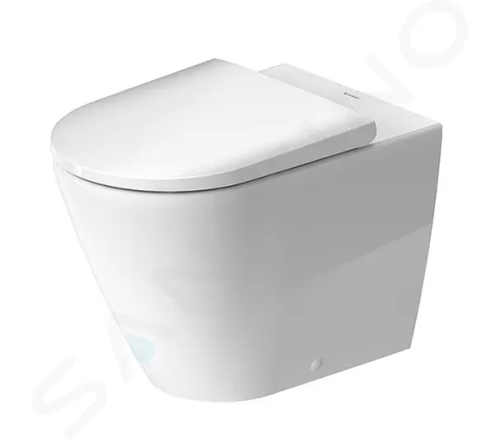 Duravit D-Neo Stojící WC, zadní odpad, Rimless, bílá, 2003090000