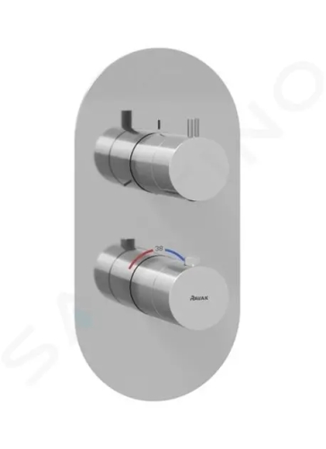 Ravak Espirit Termostatická baterie pod omítku, pro 3 spotřebiče, chrom, X070209