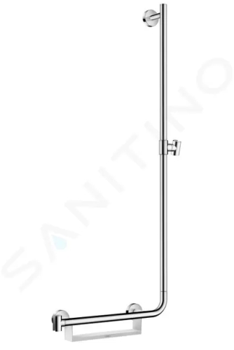 Hansgrohe Unica Sprchová tyč 1100 mm, pravá, bílá/chrom, 26404400