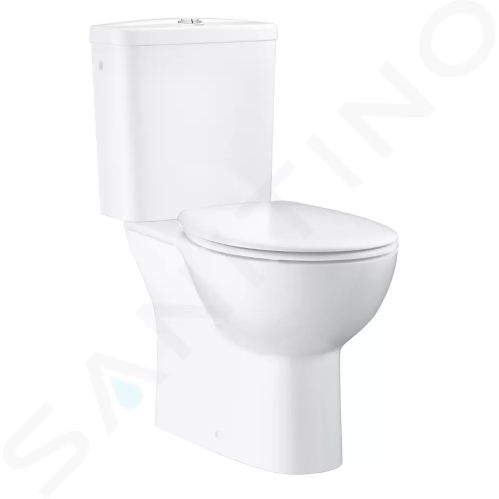Grohe Bau Ceramic WC kombi set s nádržkou a sedátkem softclose, rimless, alpská bílá, 39346000