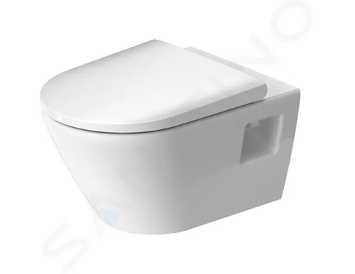 Duravit D-Neo Závěsné WC se sedátkem SoftClose, Rimless, bílá, 45780900A1